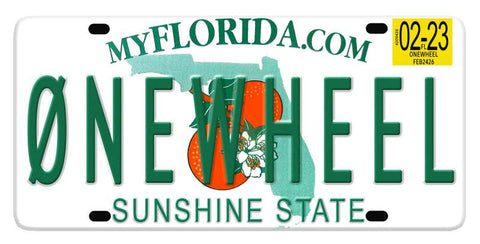 Magnet - Florida Onewheel License Plate