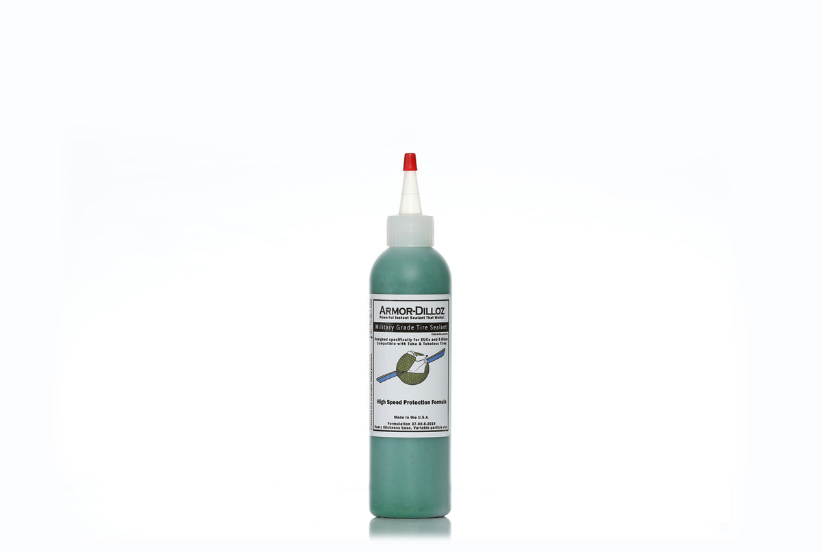 Green Armor-Dilloz tire sealant, 8 oz bottle