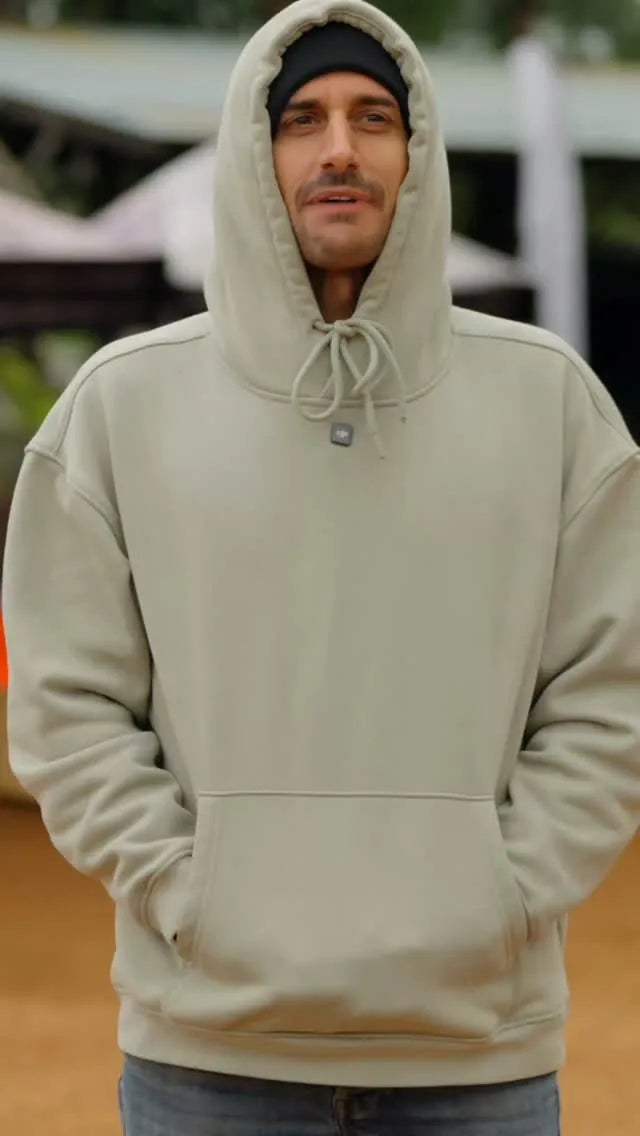 Joshua Ledford in a gray hoodie.